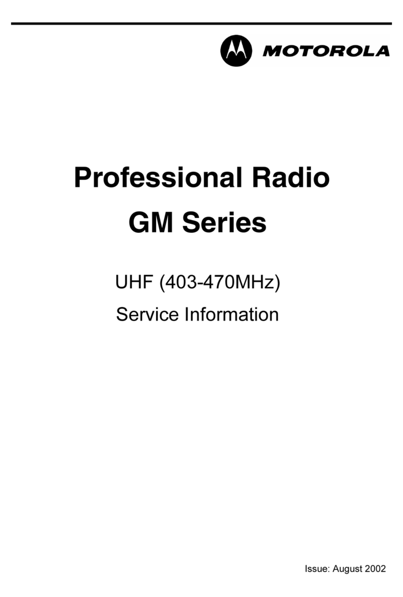 Motorola GM160 Operating and installation instructions