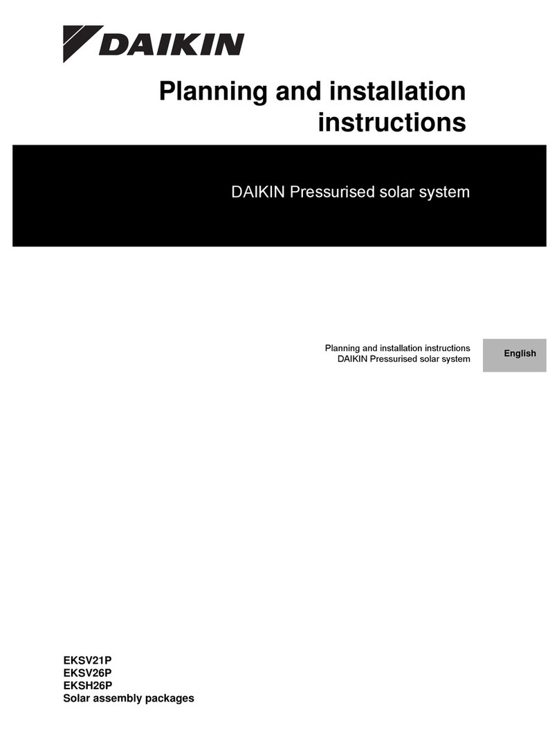 Daikin EKSV21P Planning and installation instructions