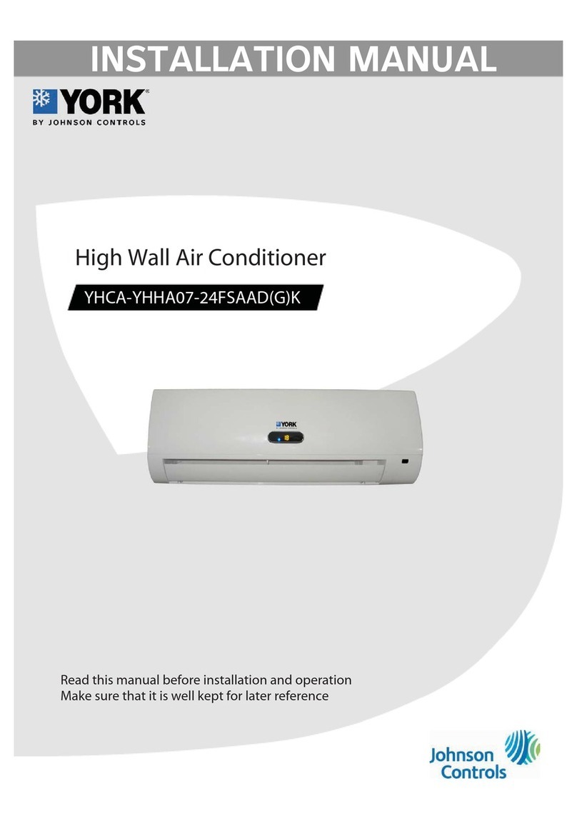 York YHCA-YHHA07FSAADK User manual