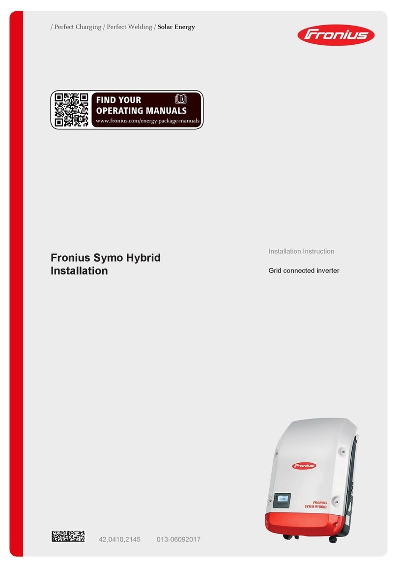 FRO­NIUS Symo Hybrid installation instructions