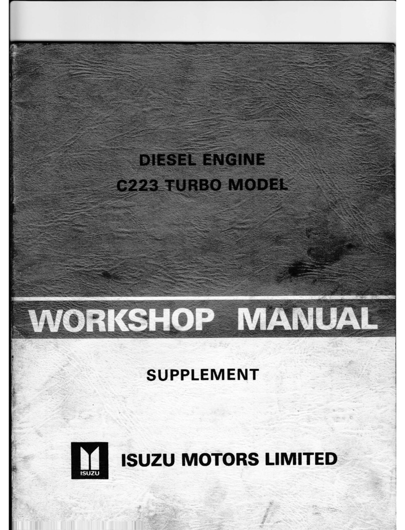 Isuzu c223 turbo Workshop manual supplement