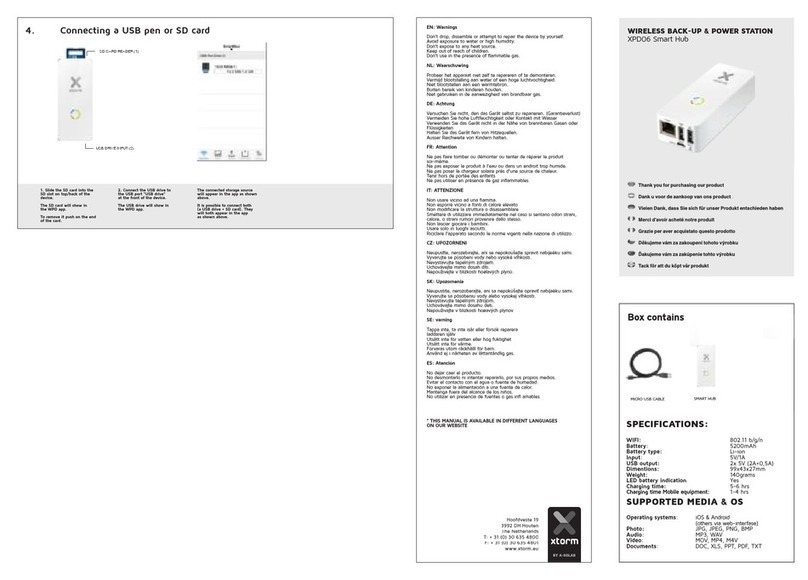 xtorm XPD06 Smart Hub user manual