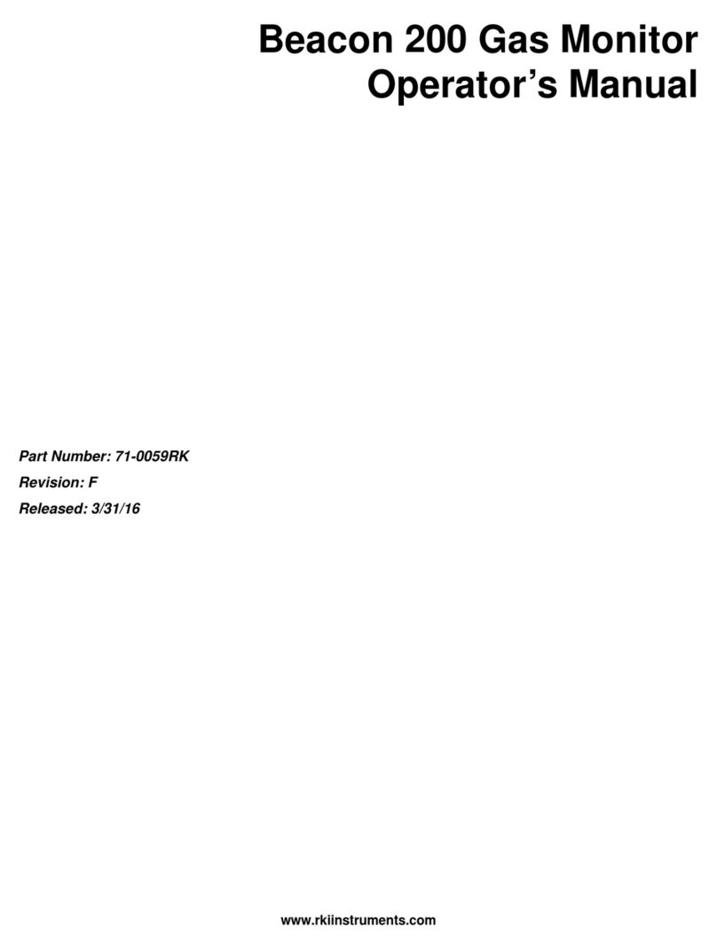 RKI Instruments Beacon 200 User manual RKI Instruments Beacon 200 User manual