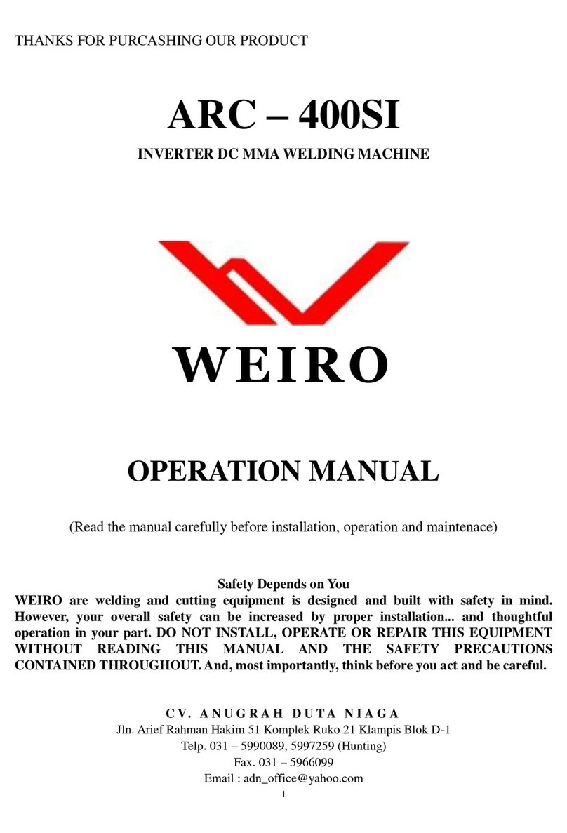 Weiro ARC - 400SI User manual