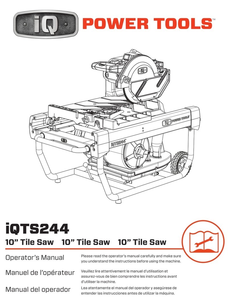 IQ Power tools iQTS244 Operator's manual