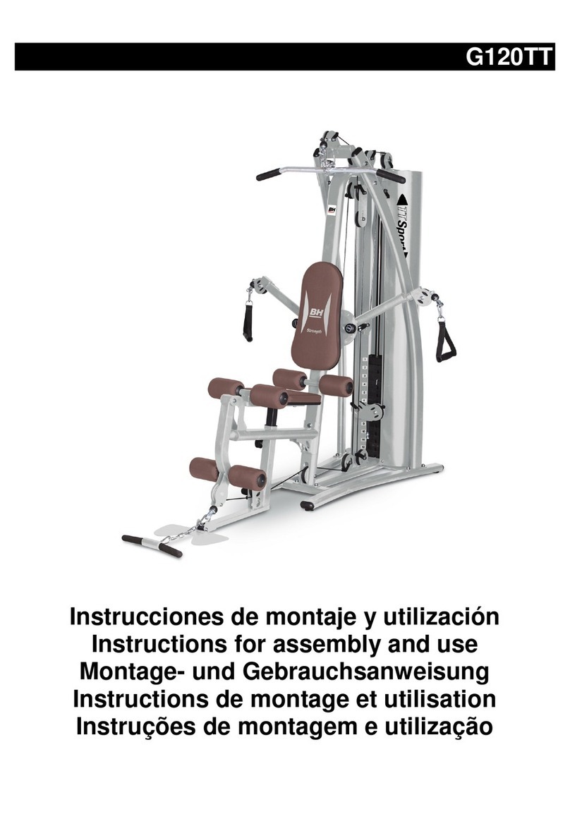 BH FITNESS G120TT Instructions for assembly and use