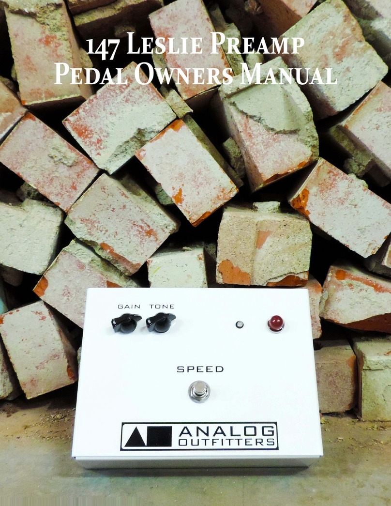 Analog Outfitters 147 Leslie owner's manual