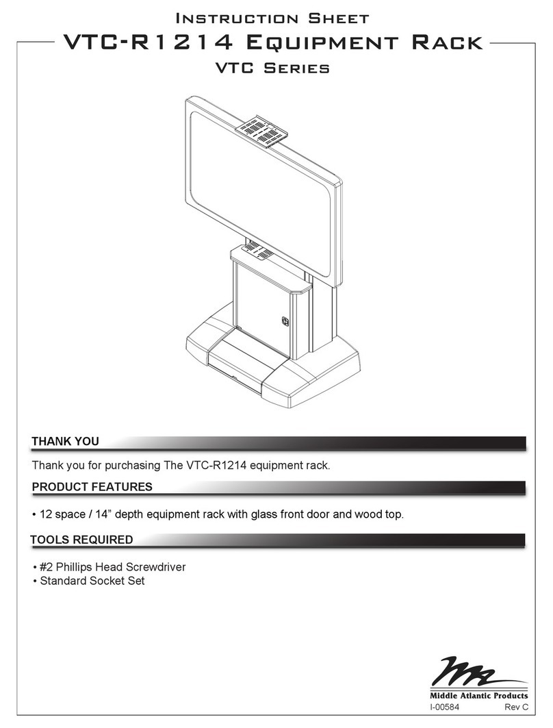 Middle Atlantic Products VTC-R1214 User manual