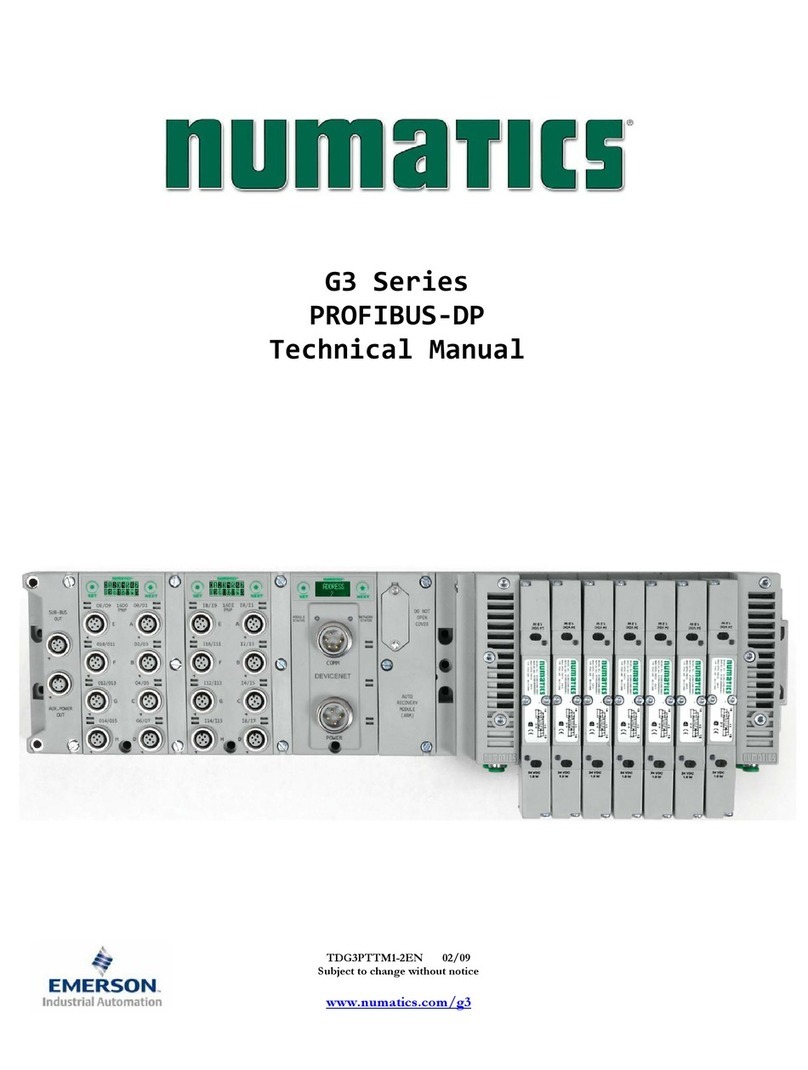 Emerson numatics g3 series User manual