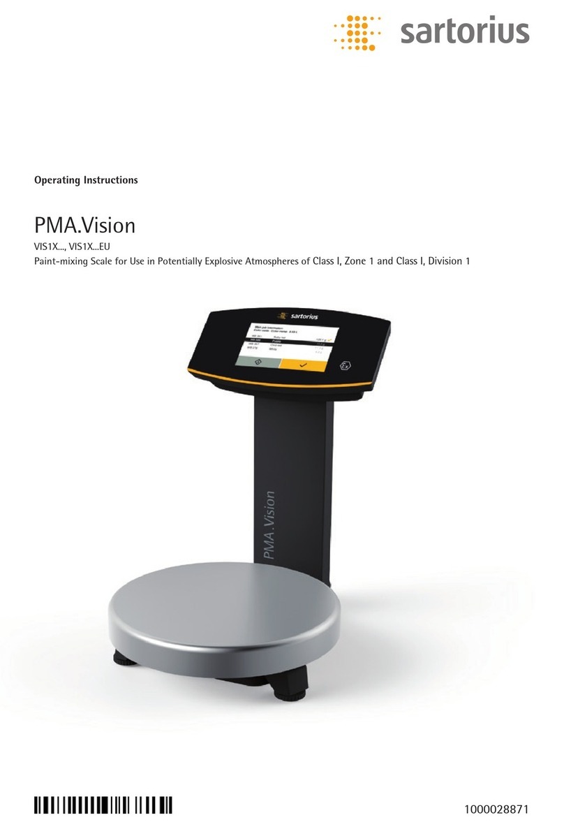 Sartorius PMA.Vision Operating	 instruction