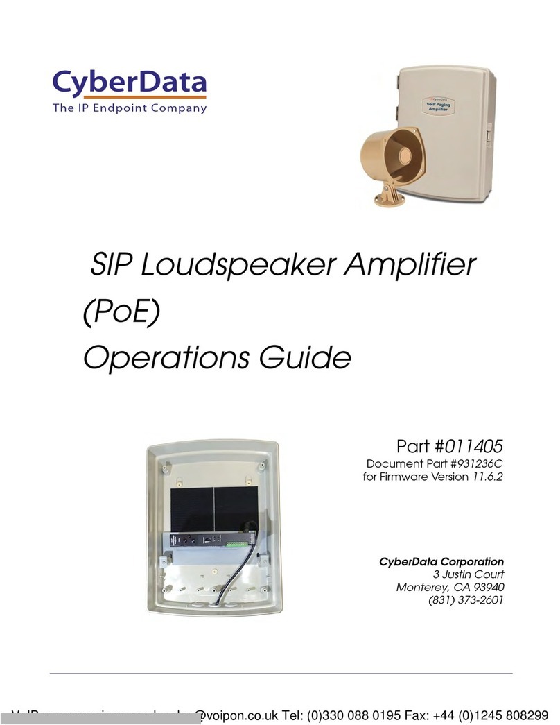 CyberData 011405 User manual