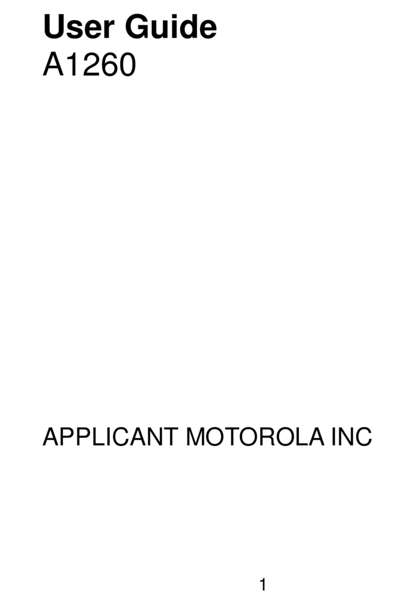 Motorola A1260 User manual