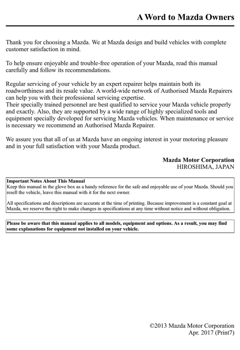 Mazda Mazda5 owner's manual