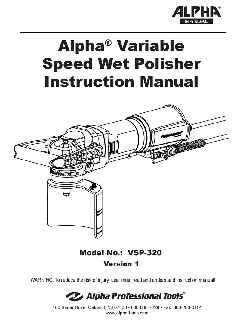 Alpha VSP-320 instruction manual