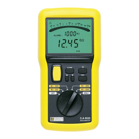 Chauvin Arnoux C.A 6531 User manual