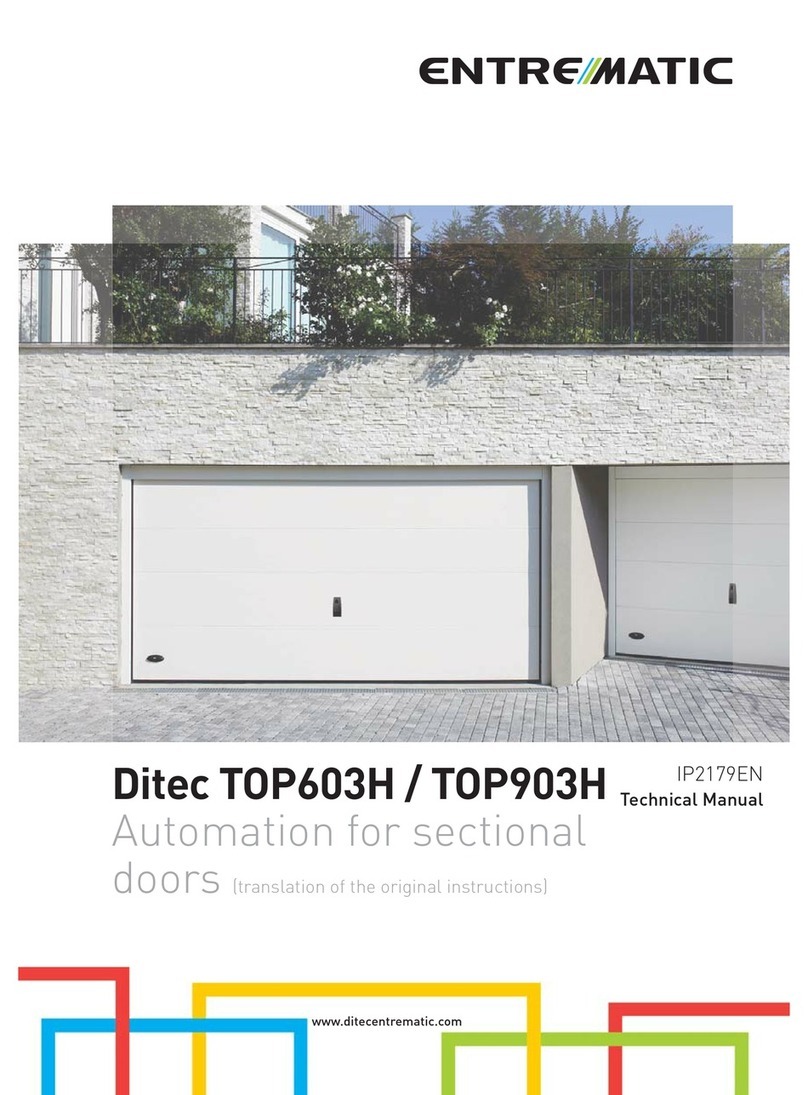 Entrematic Ditec TOP603H User manual