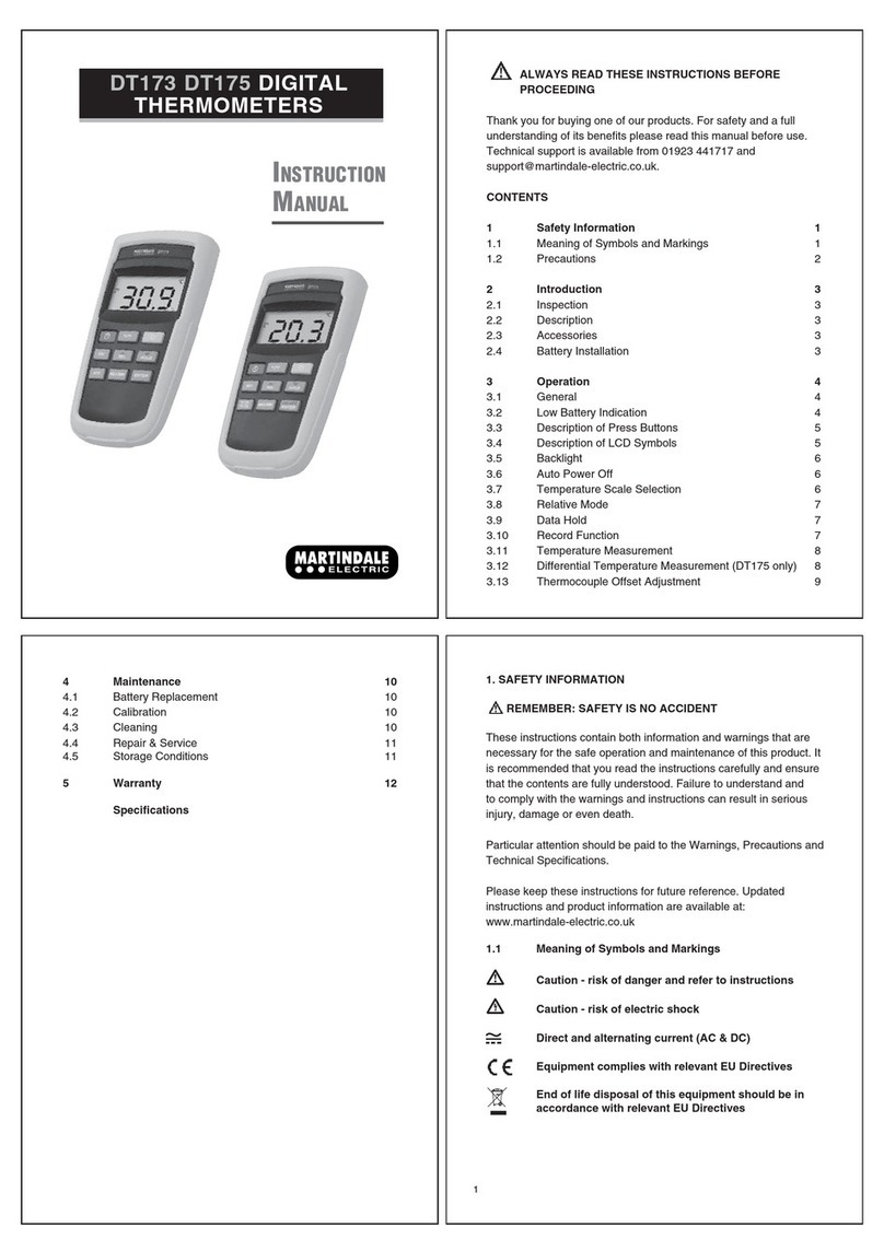 MARTINDALE DT173 instruction manual