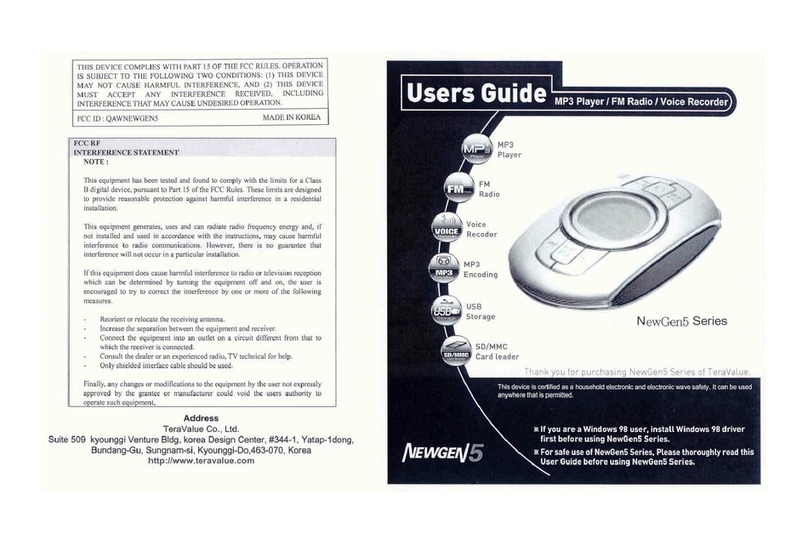 TeraValue NewGen5 TN-510 user manual