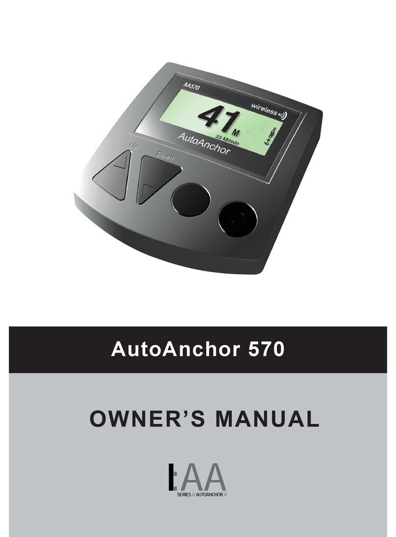 Auto Anchor AA570 owner's manual
