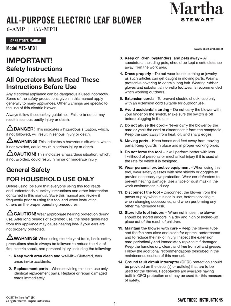 Martha Stewart MTS-APB1 Operator's manual