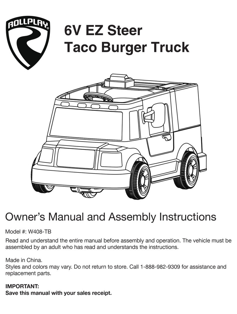 Rollplay W408-TB Owner's manual and assembly instructions
