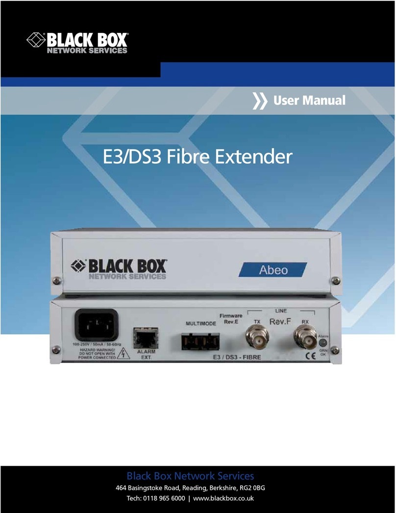 Black Box MTU9230 User manual Black Box MTU9230 User manual