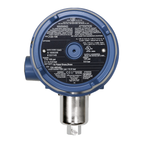 United Electric Controls J120 User manual
