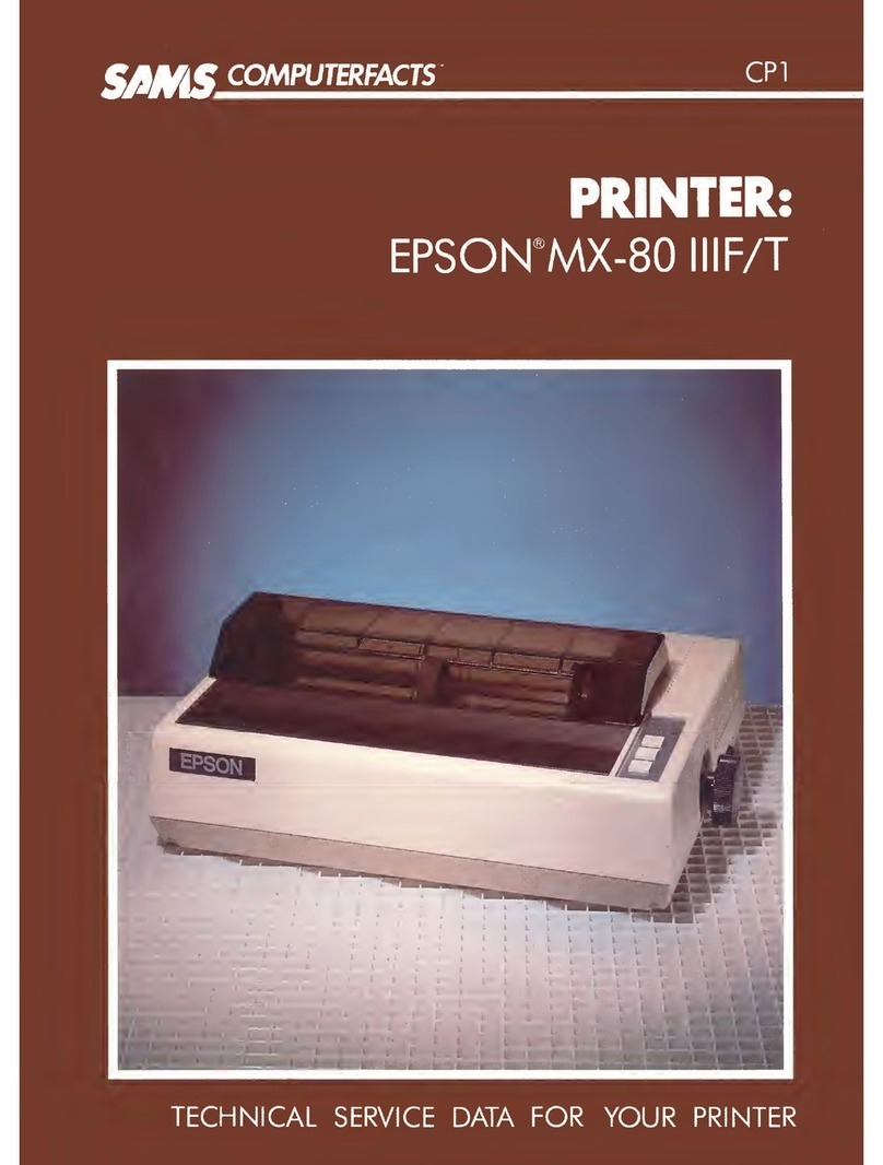 Epson MX-80 IIIF/T User manual