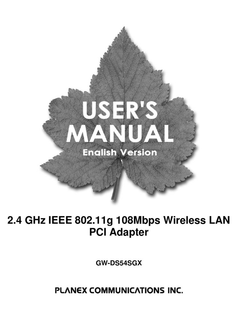 Planex GW-DS54SGX user manual