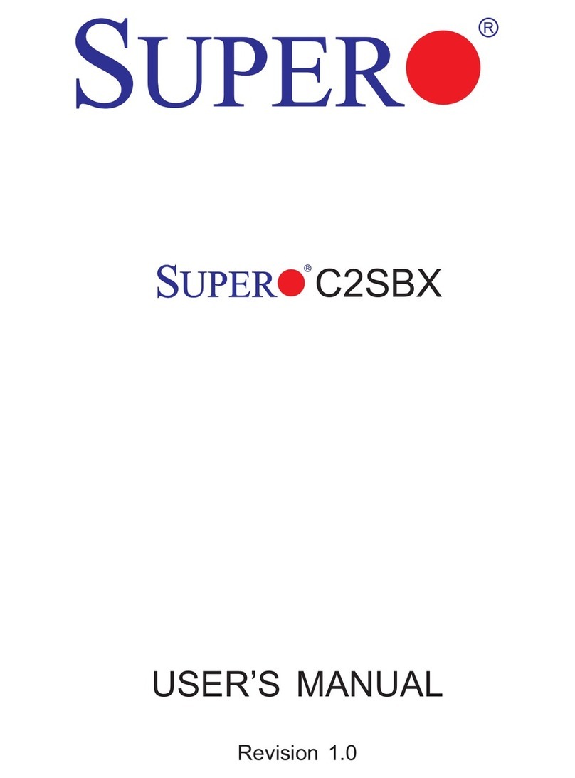 Supermicro Supero C2SBX user manual