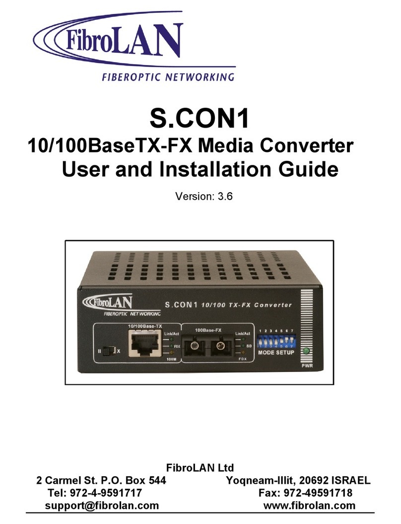 FibroLAN S.CON1 User and installation guide