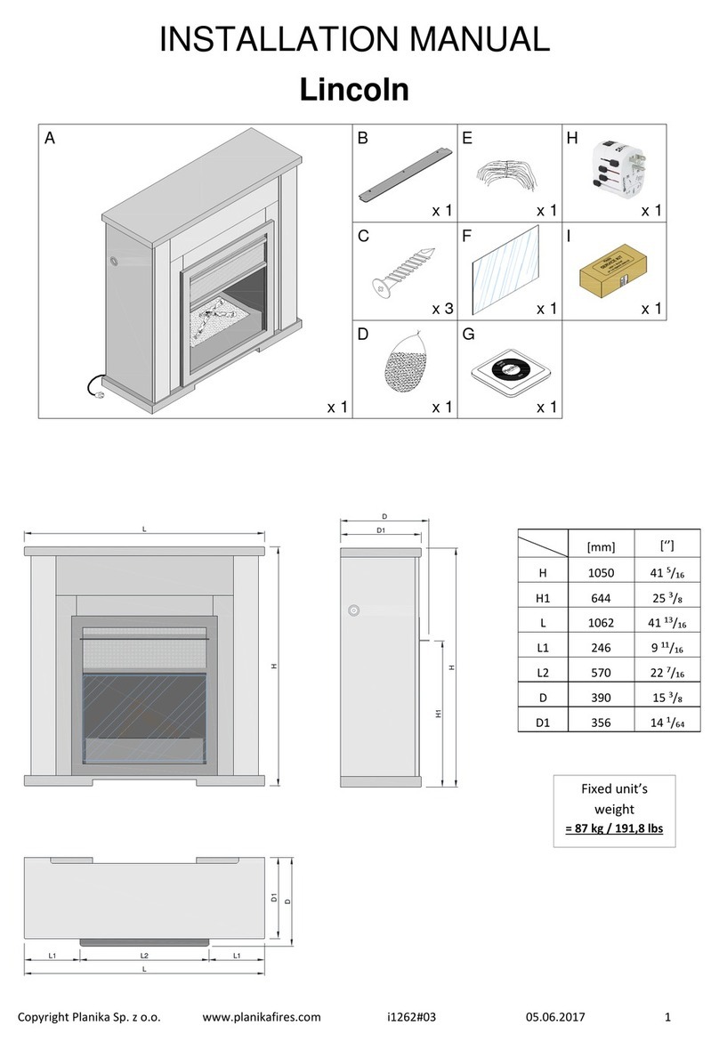 Planika Linkoln installation manual