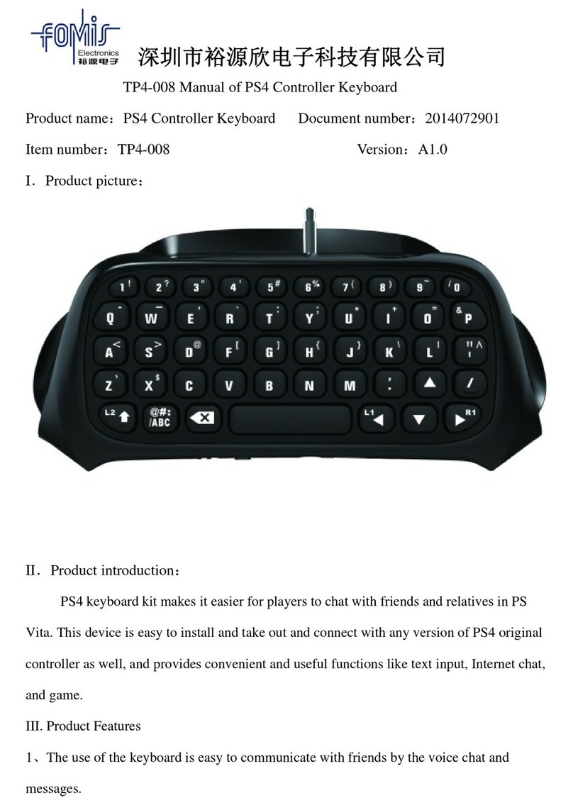 Fomis TP4-008 manual