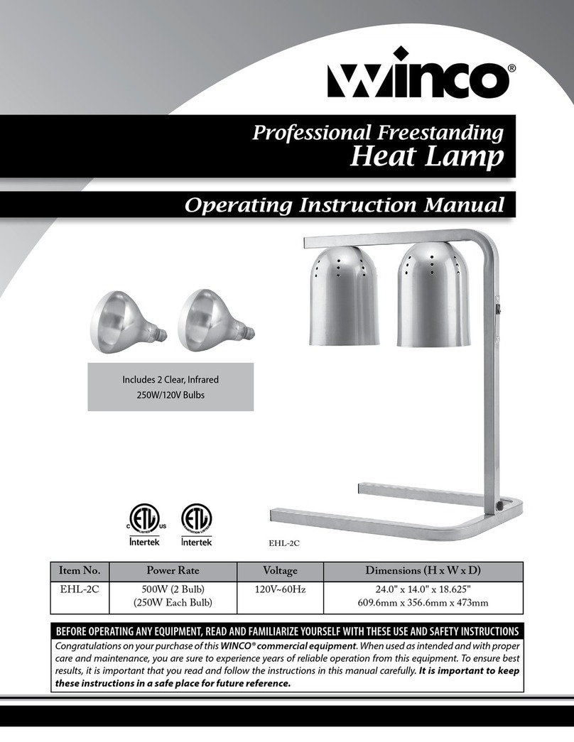 Winco EHL-2C Operating instructions manual