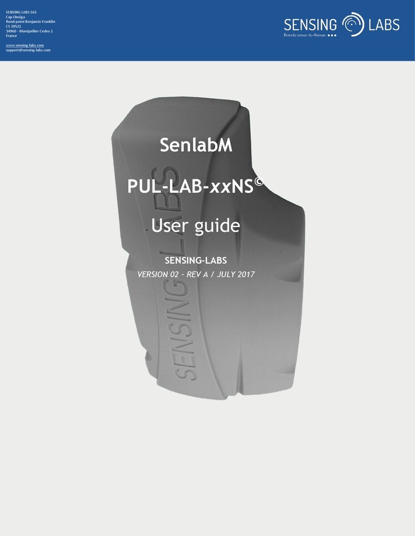 Sensing Labs SenlabM PUL-LAB-13NS user guide Sensing Labs SenlabM PUL-LAB-13NS user guide
