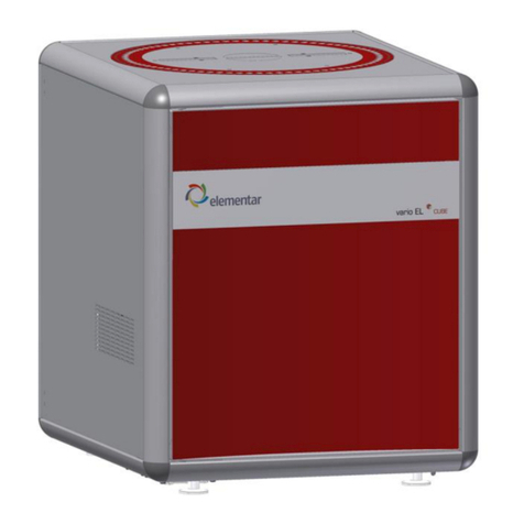 Elementar Analysensysteme GmbH vario EL cube operating instructions