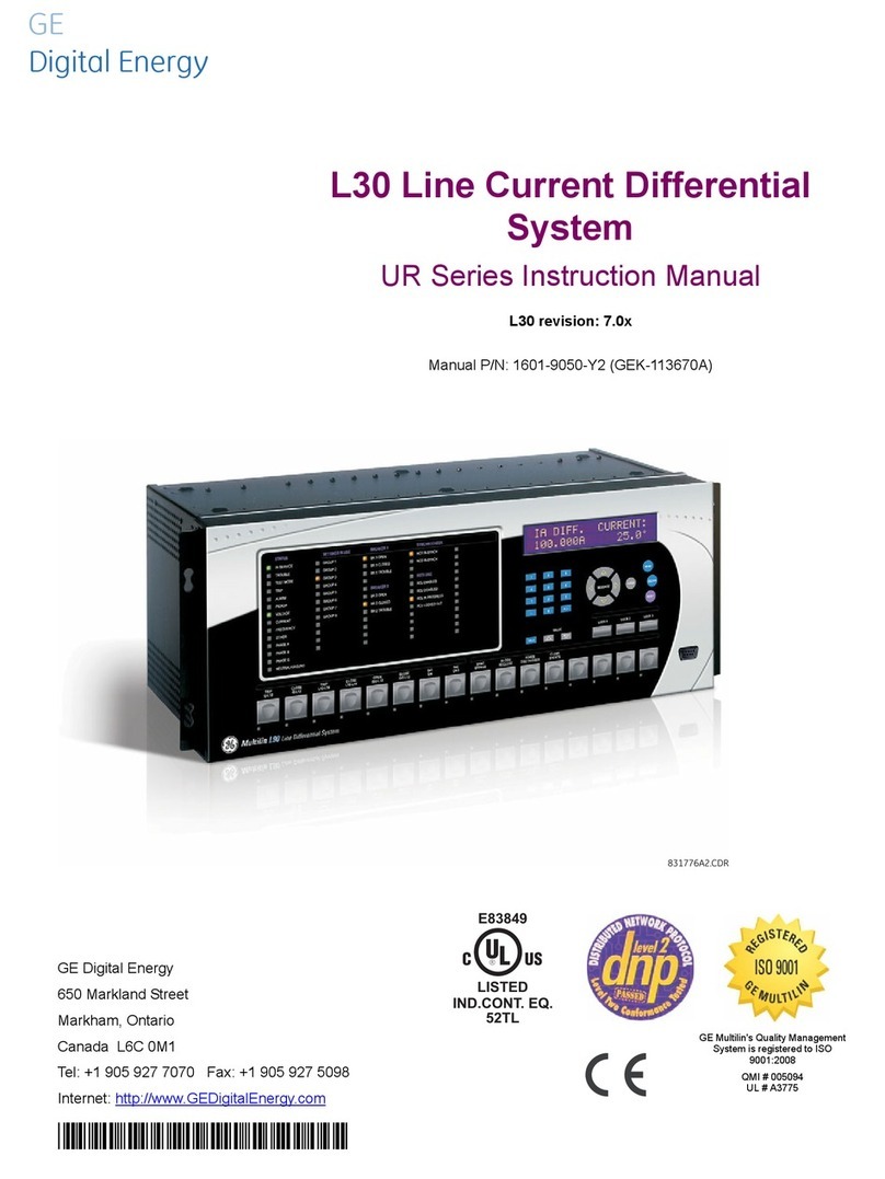 GE Digital Energy L30 instruction manual