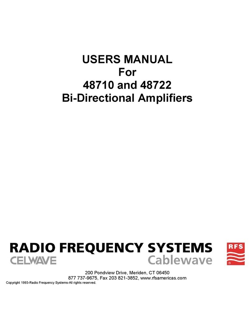 Radio Frequency Systems 48710 user manual