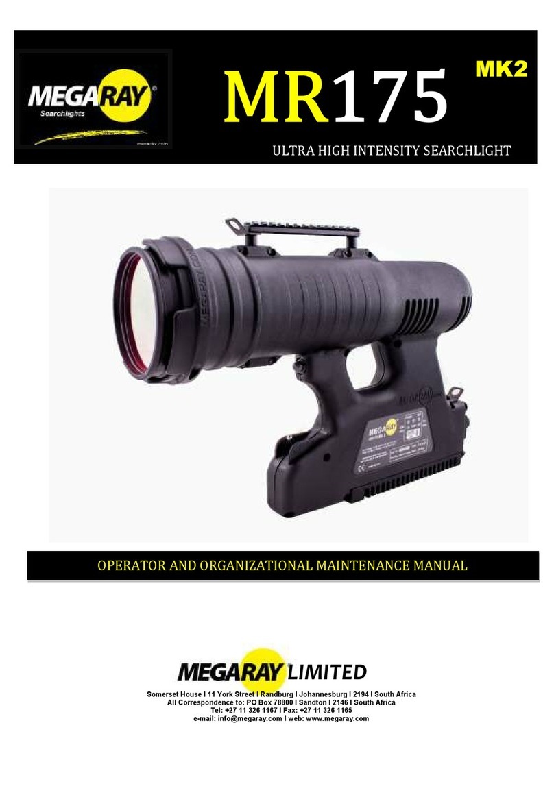 Megaray MR175mk2 Operator and organizational maintenance manual