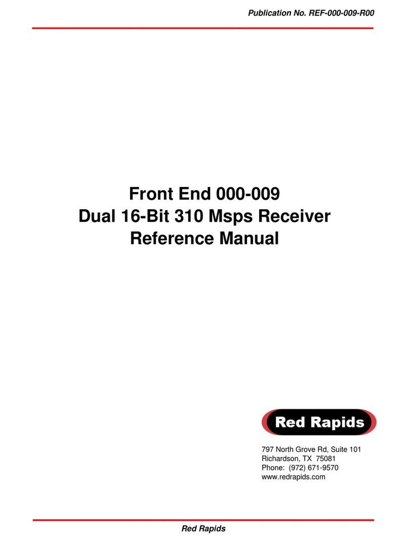Red Rapids Front End 000-009 Reference manual