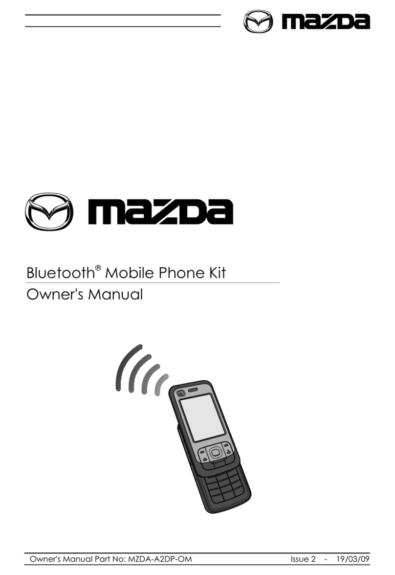 Mazda Bluetooth Mobile Phone Kit owner's manual