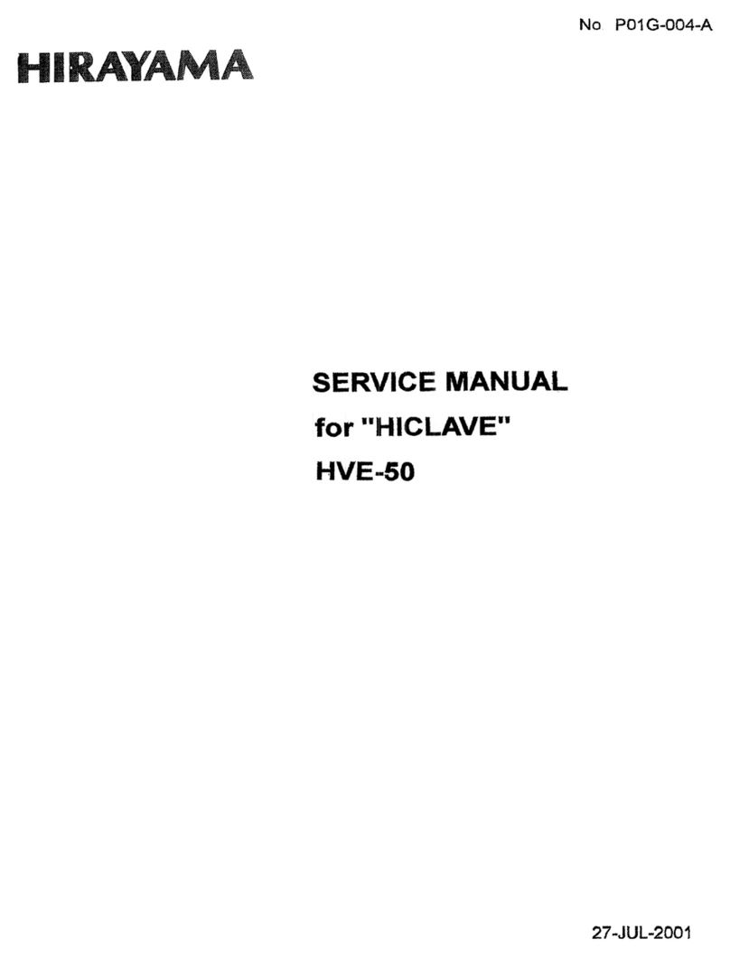 HIRAYAMA Hiclave HVE-50 Service manual
