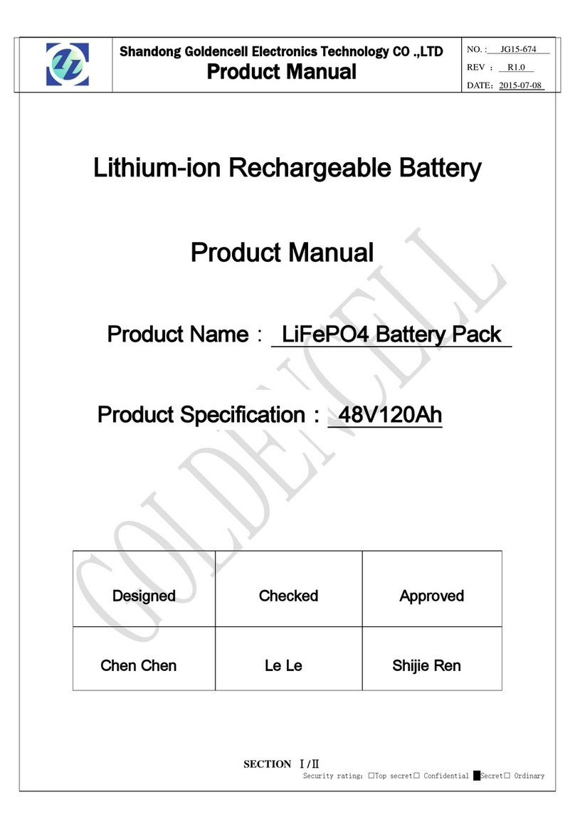 Shandong Goldencell Electronics Technology LiFePO4 product manual Shandong Goldencell Electronics Technology LiFePO4 product manual