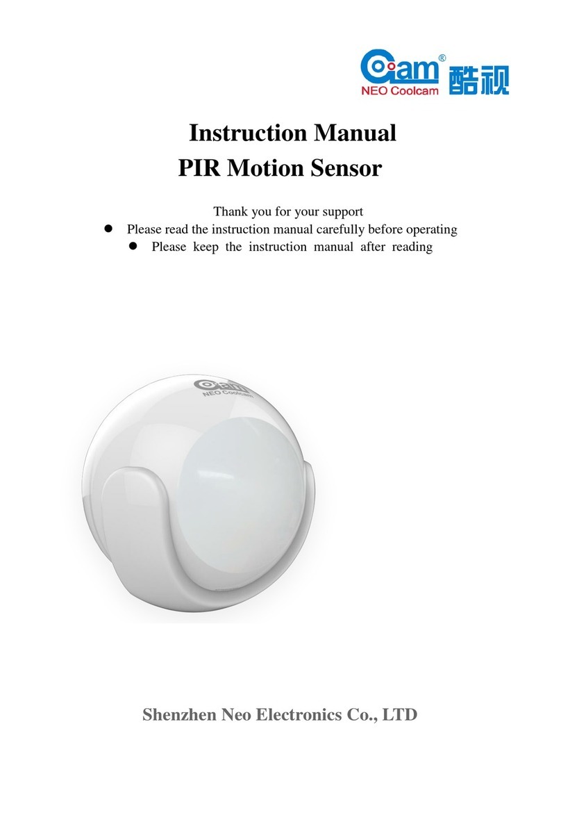 Shenzhen Neo Electronics Co., LTD PIR instruction manual