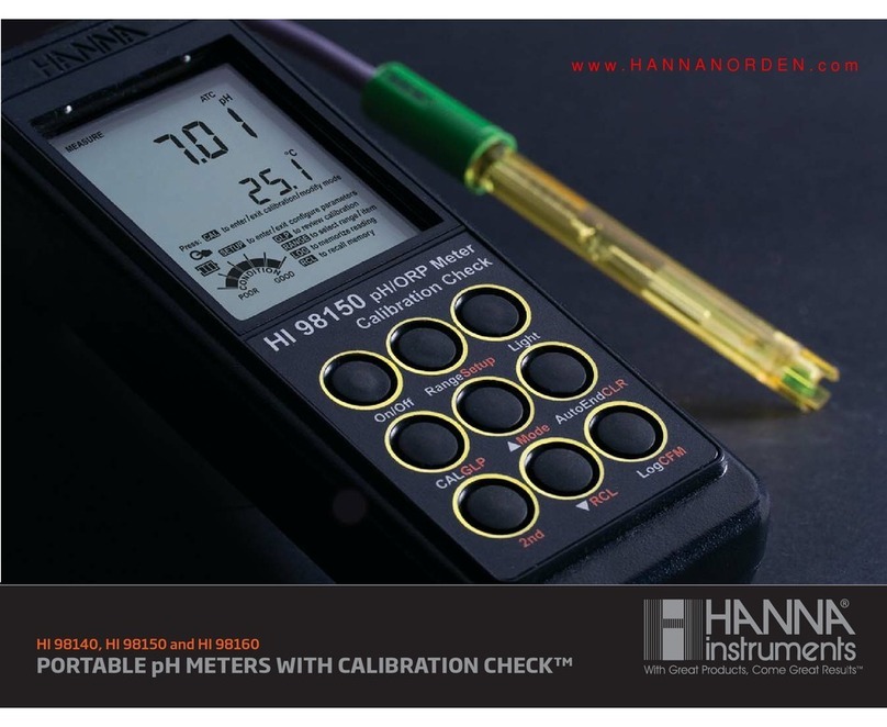 Hanna Instruments HI 98140 User manual