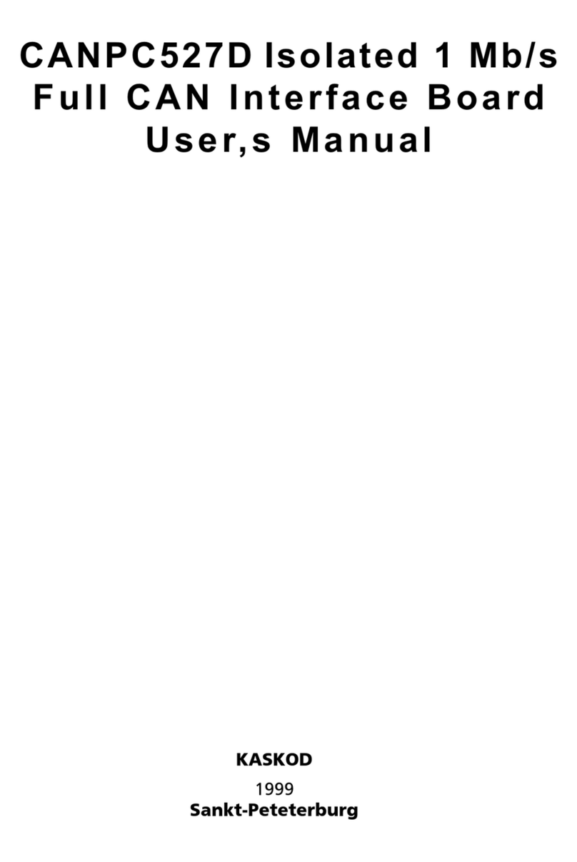 Kaskod CANPC527D User manual