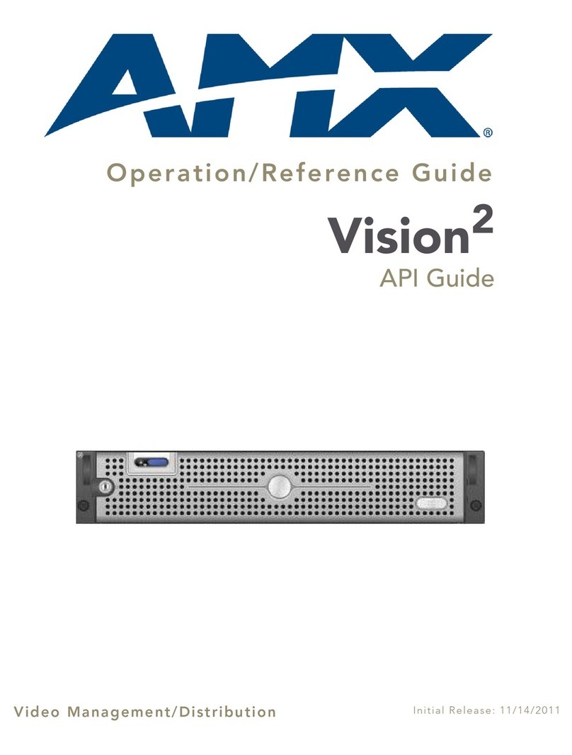 AMX DTV VISION2 INTEGRATION - DIAGRAM Parts list manual
