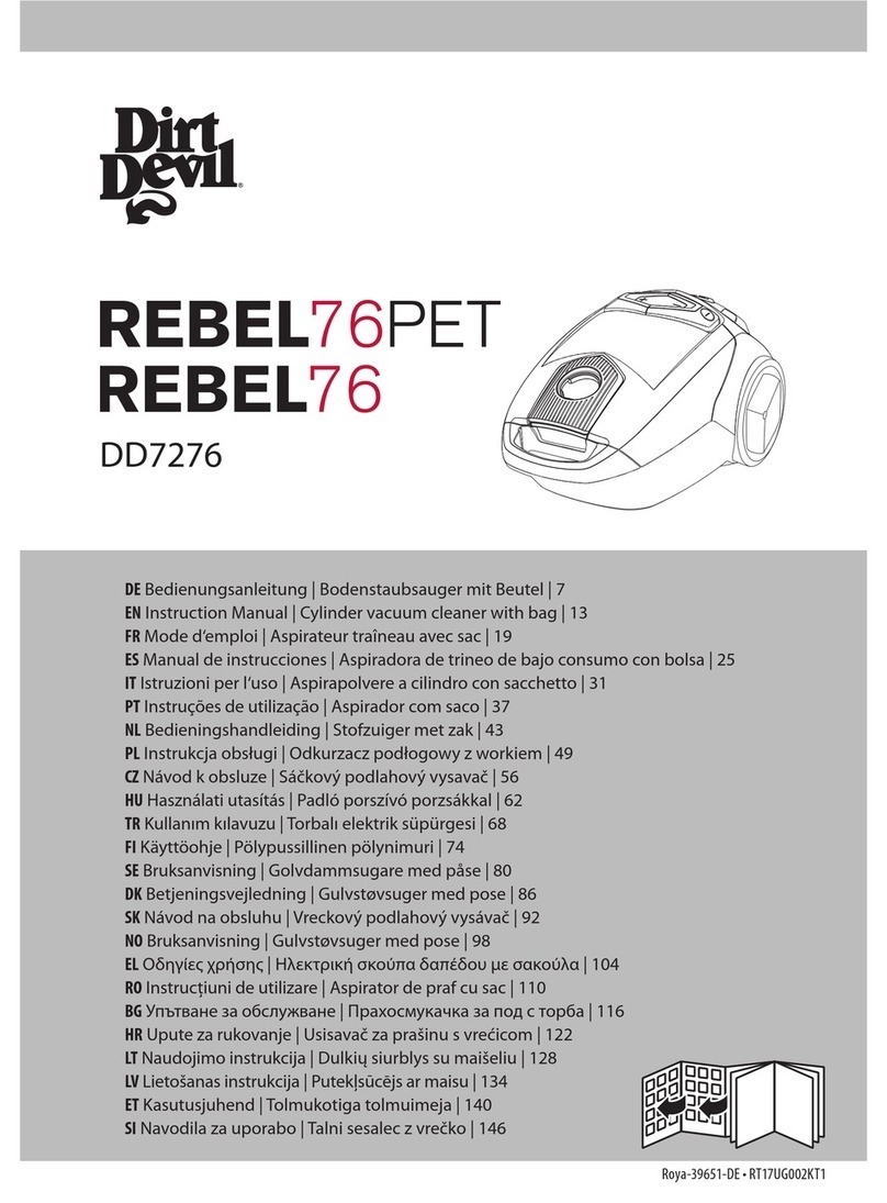 Dirt Devil DD7276 instruction manual