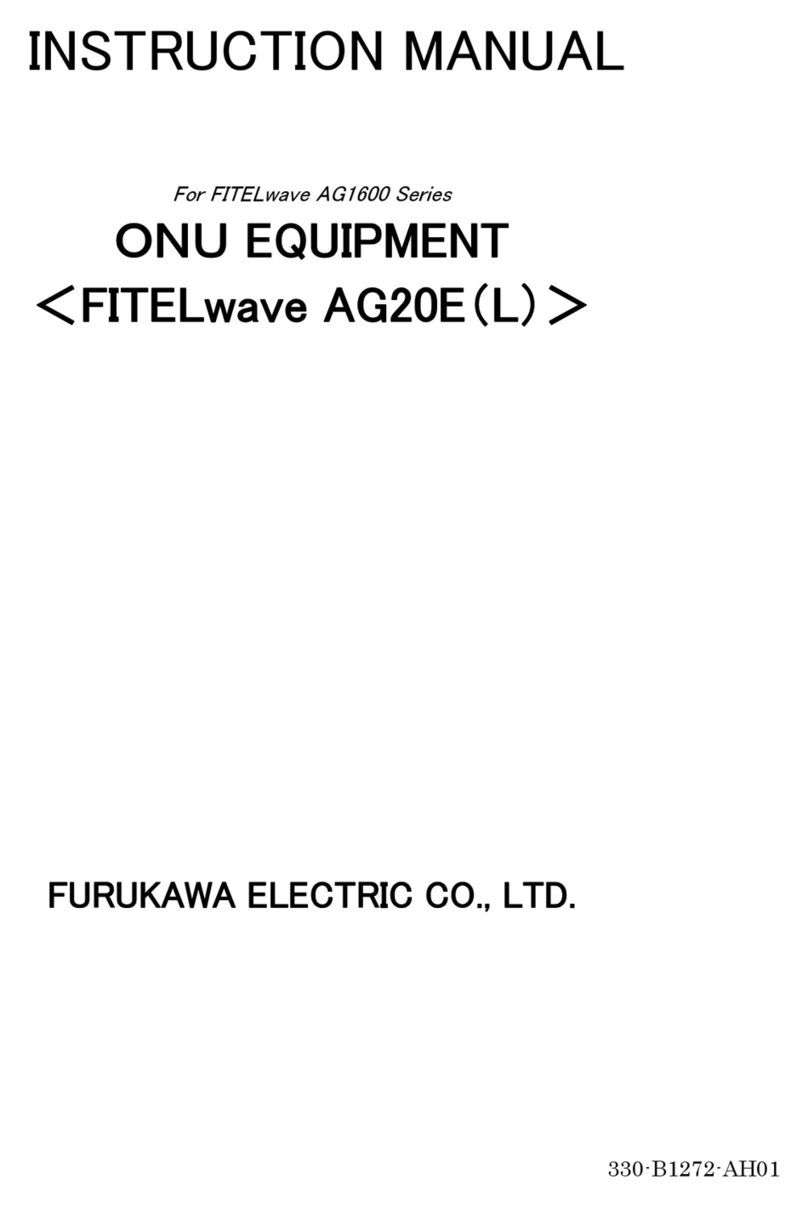 Furukawa electric FITELwave AG20E (L) instruction manual