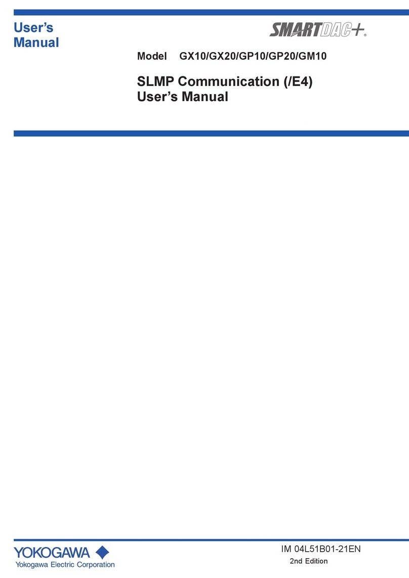 YOKOGAWA SMARTDAC+ GX10 User manual